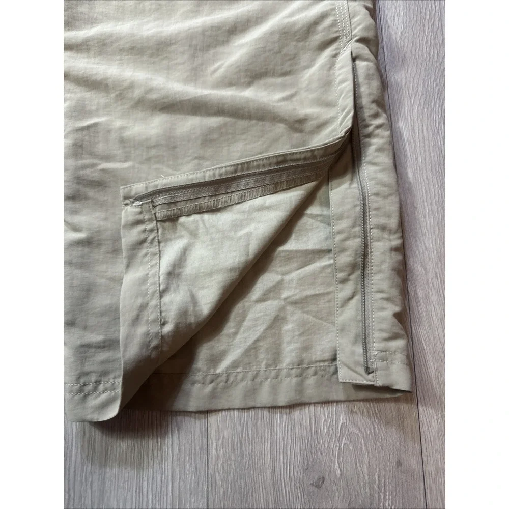 The North Face Convertible Pants‎ Outdoors Hiking Men's XL Beige Nylon Belted